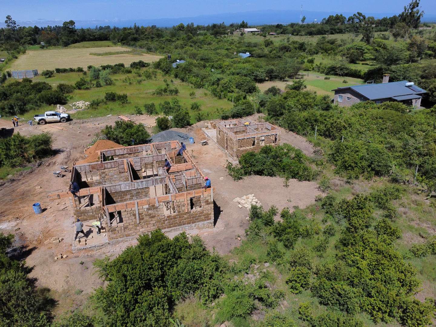 Main house, utility house and DSQ, Sweetwaters, Construction and concrete works, photo 4